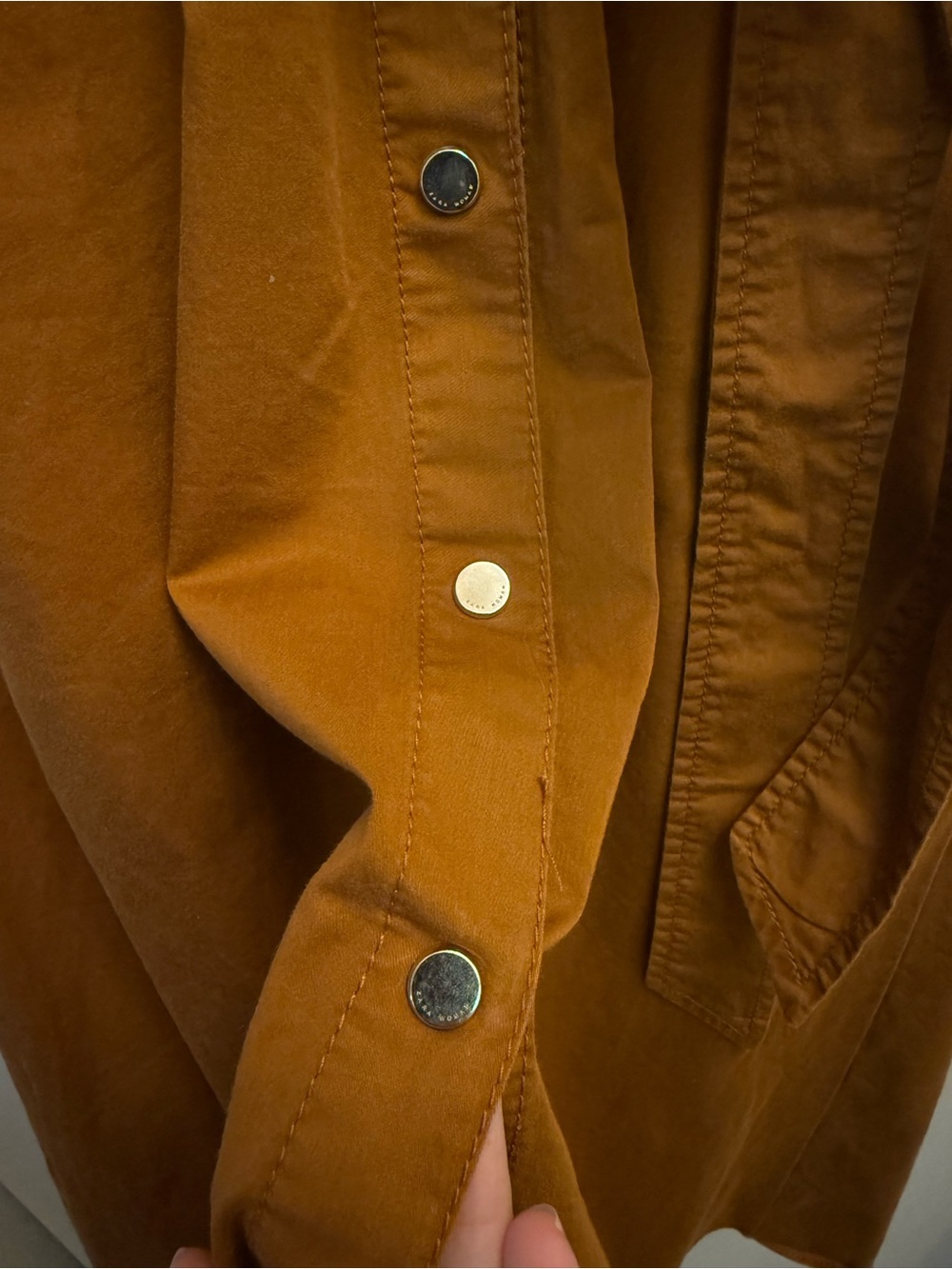 Button-Front Utility Dress - Picture 2 of 4